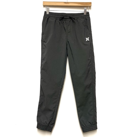Hurley Boys H2O Dri Performance Active Jogger‎ Pants Size M Black Mini Stripe - Picture 1 of 13
